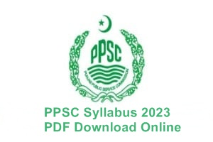 PPSC Syllabus 2023 PDF 