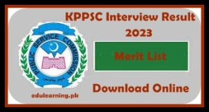 KPPSC Interview Result 